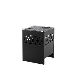 Beliani SHIGA - vuurkorf voor hout-Zwart-Staal