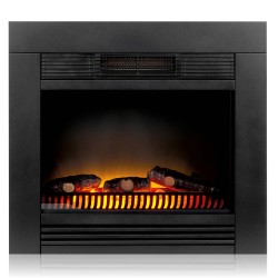 Classic Fire Elektrische Sfeerhaard Chicago - Inbouw Openhaard - 1800W - Realistisch Vlammen Effect - Zwart