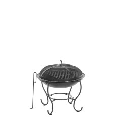 Beliani NEGARA - Vuurkorf-zwart-Staal