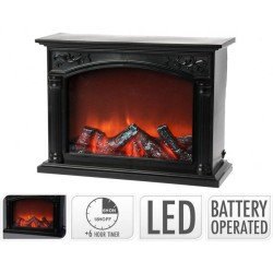 Sfeervolle Klassieke Openhaard met LED - Incl. Timer - 33 x 24 cm