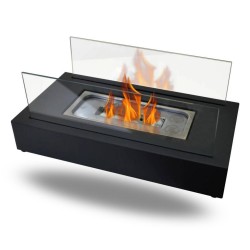 Homezie Tafelhaard - Voor binnen & buiten - Brandt tot wel 50 minuten - Bio ethanol sfeerhaard - Elektrische haard